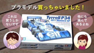 【タイレルP34】6輪F1プラモデル買っちゃいました！