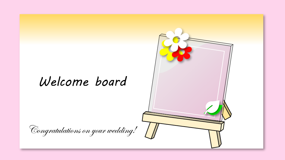 welcome board