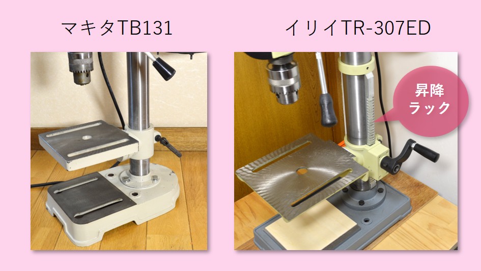昇降ラックの有無